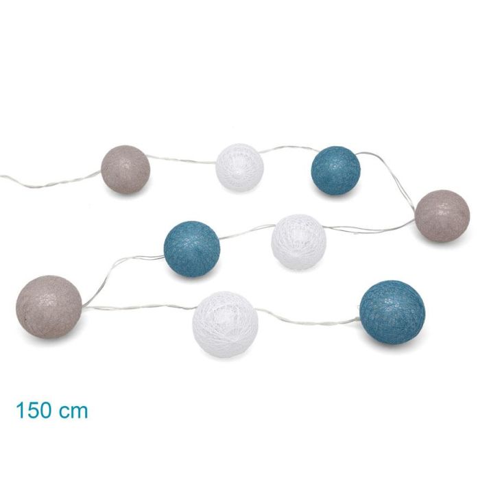 KioKids Guirnalda de Luz LED Azul 1,5m, con 9 Bolas de Colores, Funciona a Pilas. Perfecta para Dormitorio o Habitación Infantil Bebé 4 KioKids Guirnalda de Luz LED Azul 1,5m, con 9 Bolas de Colores, Funciona a Pilas. Perfecta para Dormitorio o Habitación Infantil Bebé 4
