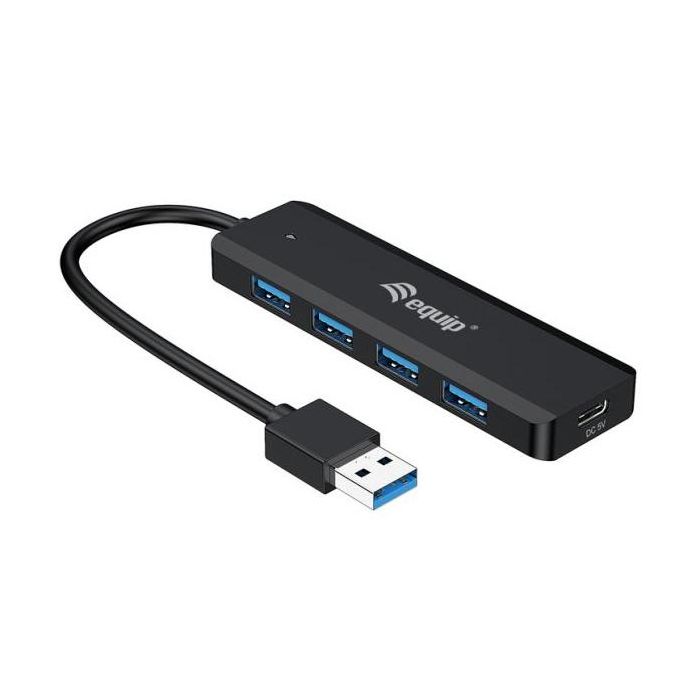 Hub USB Equip 12895907101 Negro 15 cm 1