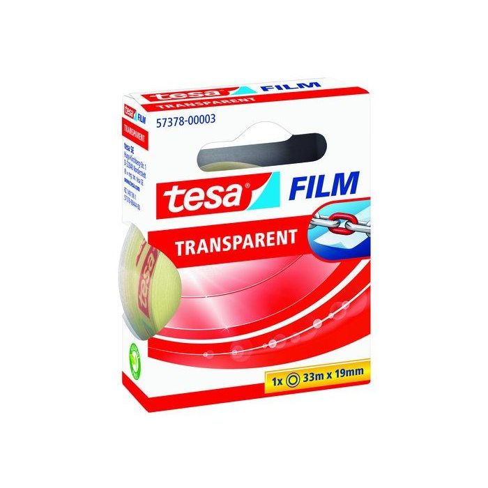 Cinta Adhesiva Tesa Transparent Rollo 33X19 10 unidades
