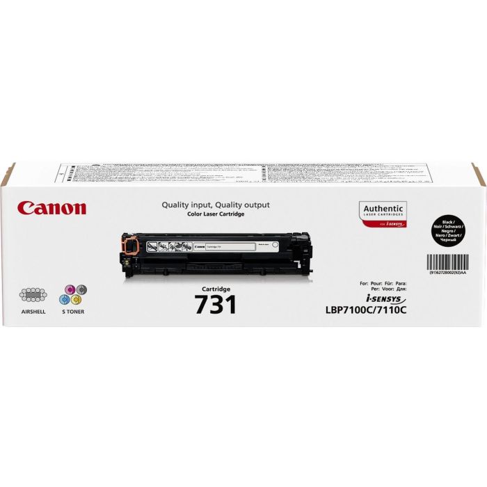 Canon LBP7100CN/7110CW MF8230CN Toner Negro 731BK 1.400 paginas 2