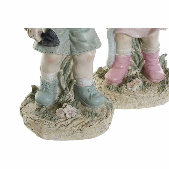 Figura Shabby DKD Home Decor Azul Rosa 15 x 41 x 18 cm (2 Unidades) 1 Figura Shabby DKD Home Decor Azul Rosa 15 x 41 x 18 cm (2 Unidades) 1
