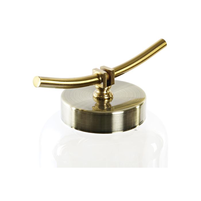 DKD Home Decor Jarron Sealine Mediterraneo Azul Dorado Cristal Metal 15 x 41 x 19 cm 2