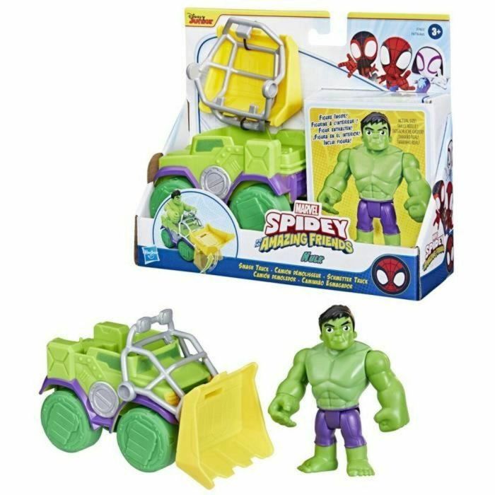 Playset Hasbro Spidey Amazing Friends Hulk Verde 11