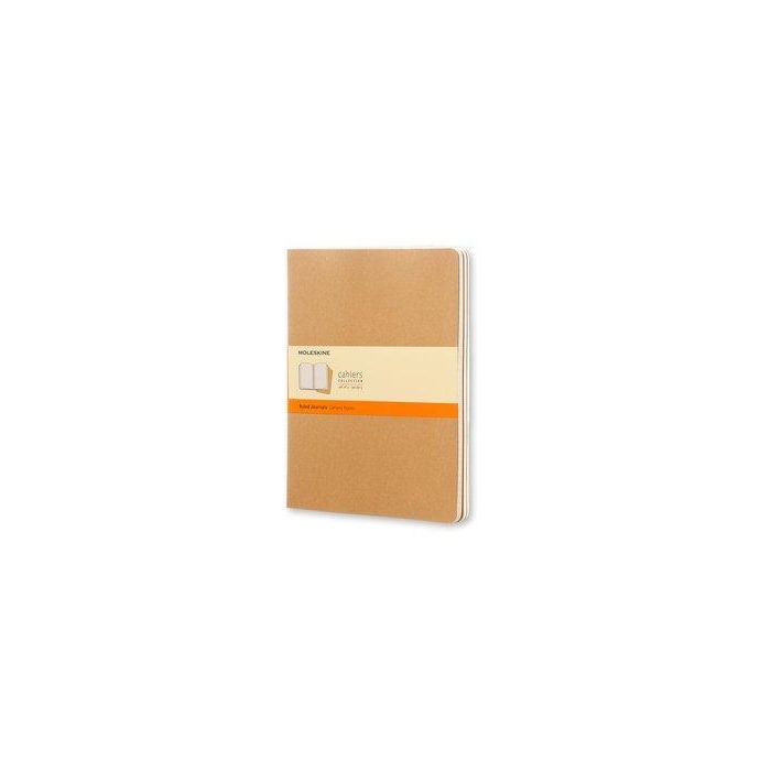 Cuaderno Moleskine Cahier 19X25 120H Horizontal Marron Kraft Set De 3
