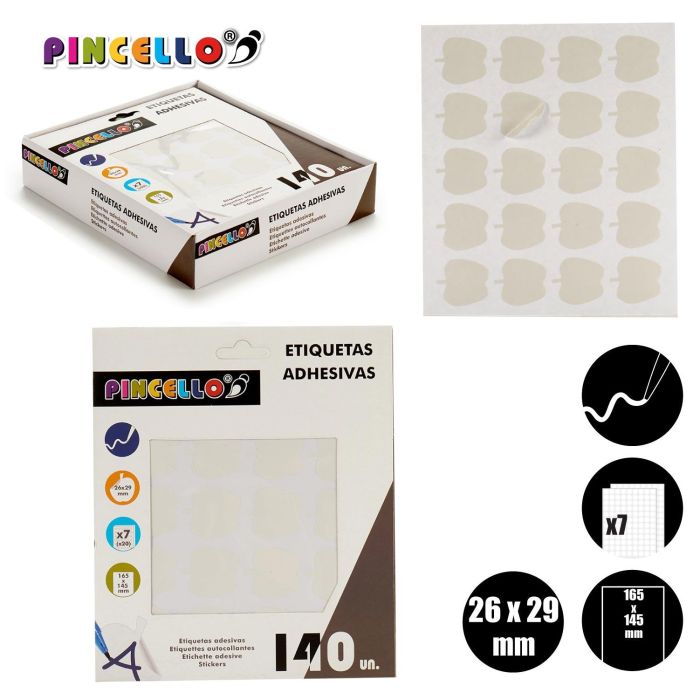 Etiquetas Adhesivas Manzanas 22x49 mm - Pincello (120 Unidades) 3 Etiquetas Adhesivas Manzanas 22x49 mm - Pincello (120 Unidades) 3