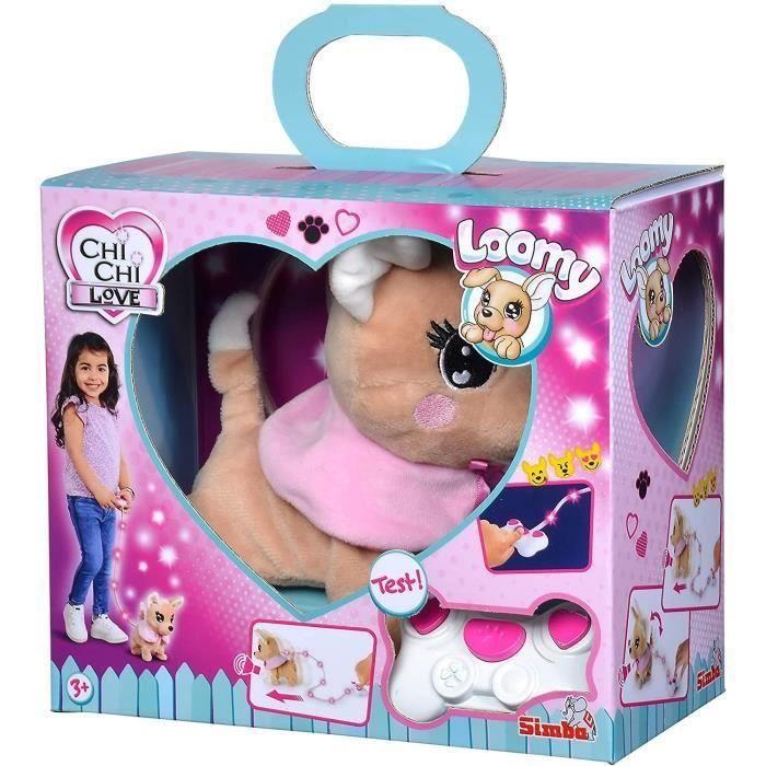 Peluche Chi Chi Love Loomy Chihuahua - 20 cm - Peluche guiado por alambre - Pilas incluidas 3 Peluche Chi Chi Love Loomy Chihuahua - 20 cm - Peluche guiado por alambre - Pilas incluidas 3