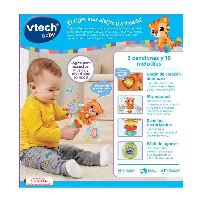 Sonajero musical baby tigre 18,4x16x4,7 cm 4 Sonajero musical baby tigre 18,4x16x4,7 cm 4