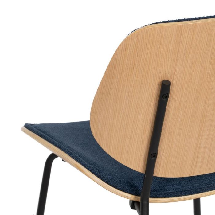 Silla Azul Marino Dm-Metal Salón 49 X 50 X 80 cm