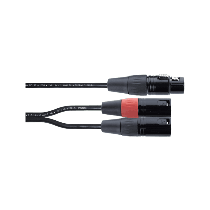 Cable Y Xlr Hembra / 2 Jumper Xlr Macho 30 Cm 3 Cable Y Xlr Hembra / 2 Jumper Xlr Macho 30 Cm 3