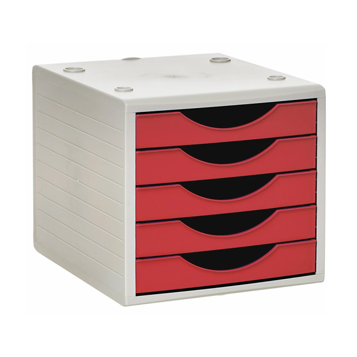 Archivo 2000 Ecogreen Archivotec Fichero Cajones Sobremesa, 5 Cajones, Rojo, 270x340x260 mm 1 Archivo 2000 Ecogreen Archivotec Fichero Cajones Sobremesa, 5 Cajones, Rojo, 270x340x260 mm 1