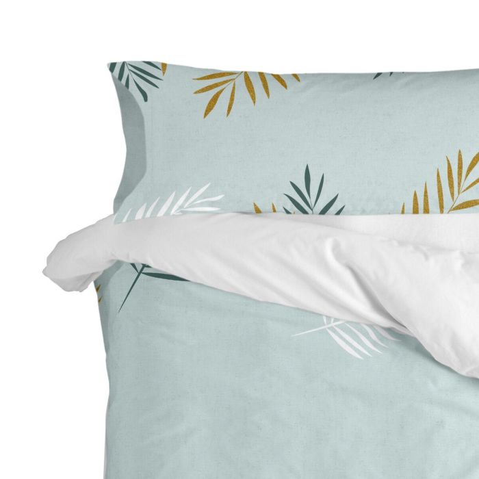 Funda de almohada HappyFriday Blanc Foliage Mint Multicolor 45 x 110 cm 2