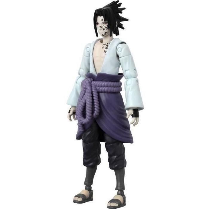 Bandai Figura de Acción Coleccionable Sasuke Uchiha Naruto Shippuden Anime Heroes Beyond 17 cm, detallada y articulada con accesorios