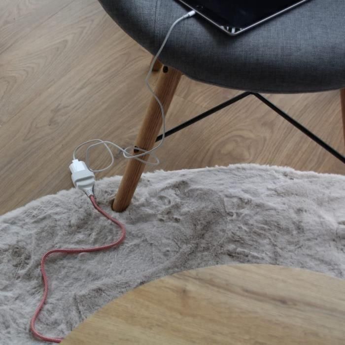 Chacon CHA5411478661139 Extensión Textil Rojo/Blanco 6 Amperios 1.5 metros con pies blancos 1 Chacon CHA5411478661139 Extensión Textil Rojo/Blanco 6 Amperios 1.5 metros con pies blancos 1