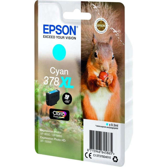 Epson 378XL Tinta Cian Claria Photo HD para XP-8500, XP-8505, XP-15000 2 Epson 378XL Tinta Cian Claria Photo HD para XP-8500, XP-8505, XP-15000 2