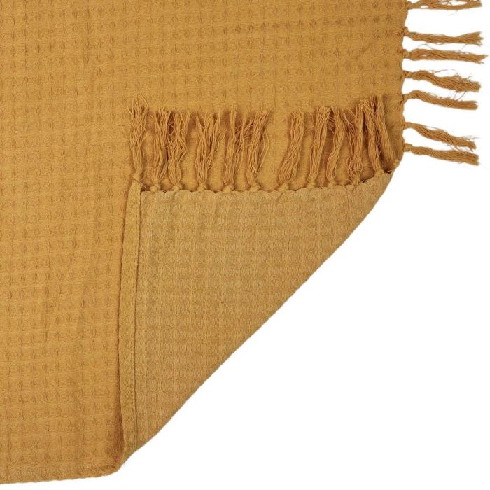 Home Deco Factory Manta Gofrada Amarillo Mostaza 170x250 cm 100% Algodón 3 Home Deco Factory Manta Gofrada Amarillo Mostaza 170x250 cm 100% Algodón 3