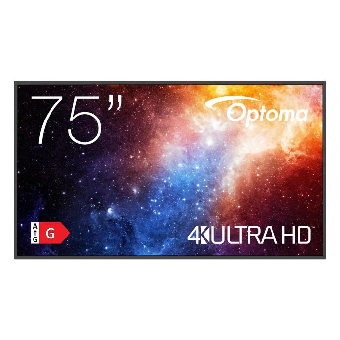 Optoma N3751K 75" UHD 450 cd/m2 Pantalla Profesional Señalización Digital LED Wifi 24/7
