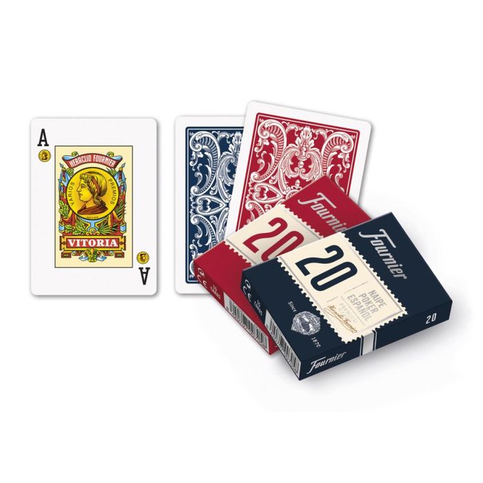 Fournier Poker Español Nº 20 De 55 Cartas 3 Joker 62,5x88 mm -Estuche De Cartón- 1