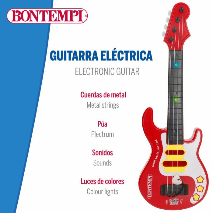 Guitarra Infantil Bontempi 17 x 51 x 5 cm (6 Unidades) 5 Guitarra Infantil Bontempi 17 x 51 x 5 cm (6 Unidades) 5