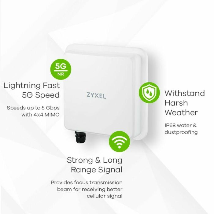 Router ZyXEL FWA-710-EU0102F Blanco RJ45 Ethernet LAN 23 Router ZyXEL FWA-710-EU0102F Blanco RJ45 Ethernet LAN 23