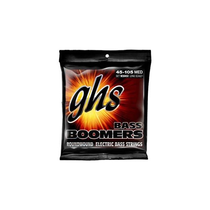GHS Boomers® Medium (Escala Larga+) 45-105 Ghs Juego de Cuerdas para Bajo