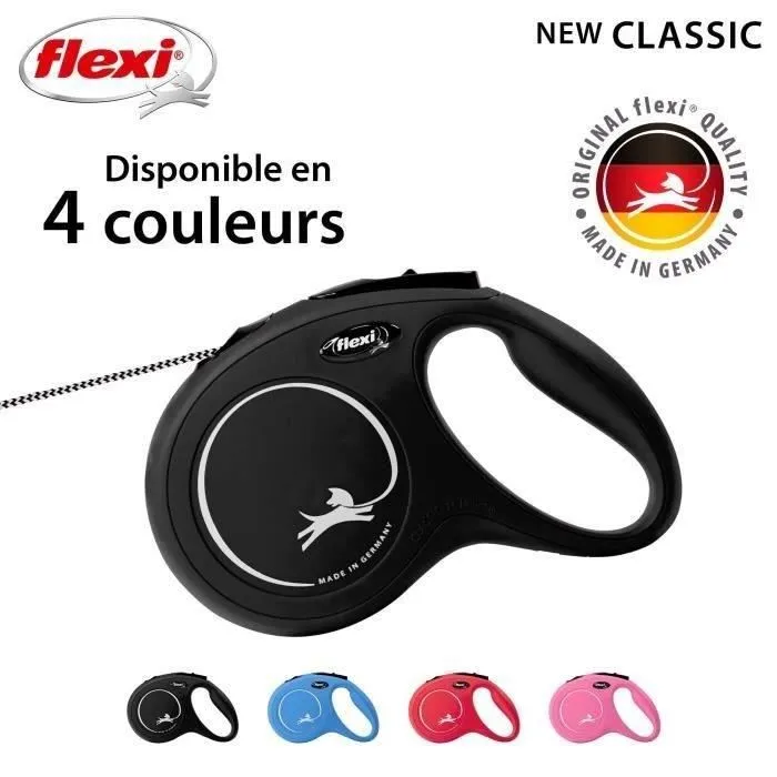 Flexi Correa New Classic M Cordón 8M Negro para Perros 5 Flexi Correa New Classic M Cordón 8M Negro para Perros 5