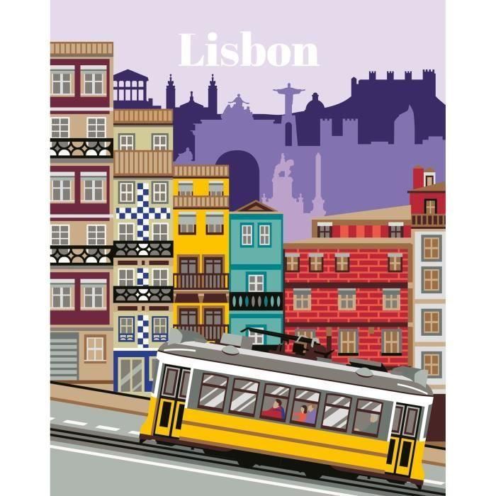 Ravensburger 25522 CreArt Pintar por Números Lisboa 24x30 cm Kit de Actividad Relajante y Creativa 2