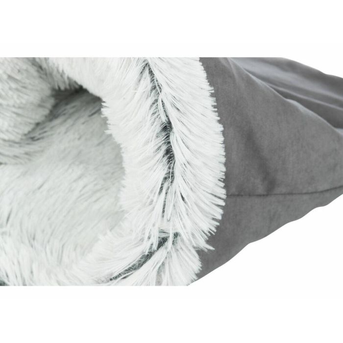 Cama para mascota Trixie Harvey Blanco Negro Gris Poliéster Felpa Ø 30 × 50 CM 2