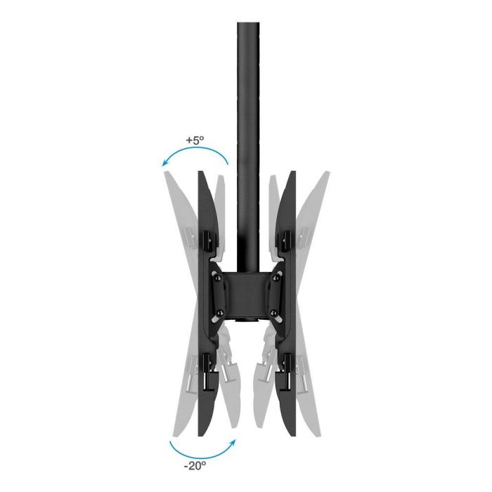 TOOQ SOPORTE TECHO 2 PANTALLAS 43-86" XL NEGRO 4 TOOQ SOPORTE TECHO 2 PANTALLAS 43-86" XL NEGRO 4
