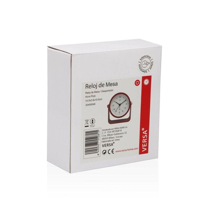 Reloj de Mesa Versa Alura Rojo 1