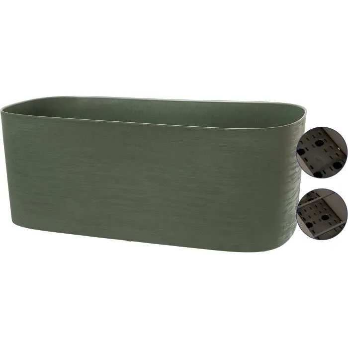 Garden Id 08310546 Jardinera XL con reserva de agua Verdigris 80 x 38 cm 100% reciclable