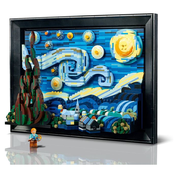 Lego Ideas 21333 Vincent Van Gogh - Lienzo de la Noche Estrellada Lámina Artística 3D - 2316 Piezas 12