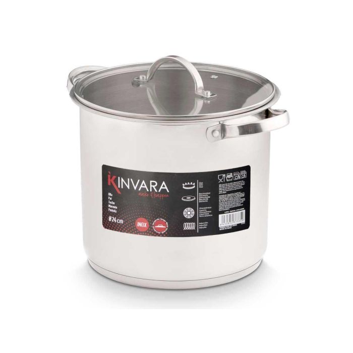 Olla Induccion Tapa Cristal 24 Cm Kinvara (4 Unidades) 2 Olla Induccion Tapa Cristal 24 Cm Kinvara (4 Unidades) 2