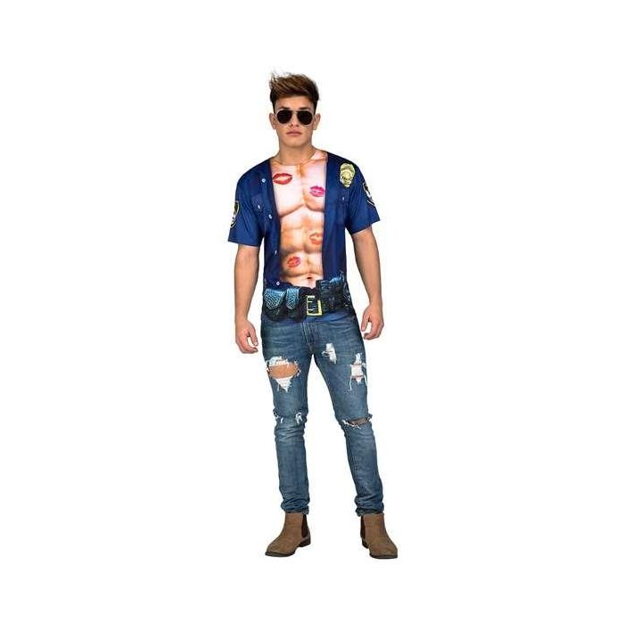 Disfraz adulto policia con musculos talla s 1 Disfraz adulto policia con musculos talla s 1