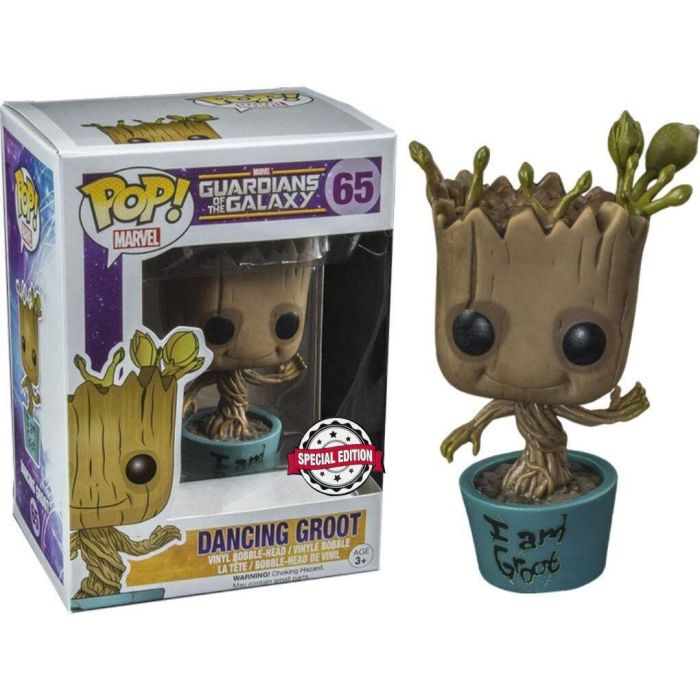 Funko POP! Marvel Guardianes de la Galaxia: Dancing I Am Groot Exclusivo Figura de Vinilo de 9cm