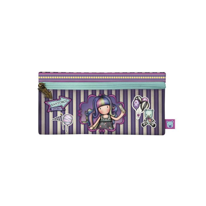 Estuche Escolar Gorjuss Up and away Morado (22 x 11 x 1.5 cm)