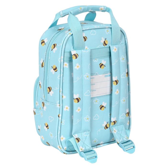 Mochila Escolar Safta Abeja Azul claro 20 x 28 x 8 cm 2 Mochila Escolar Safta Abeja Azul claro 20 x 28 x 8 cm 2