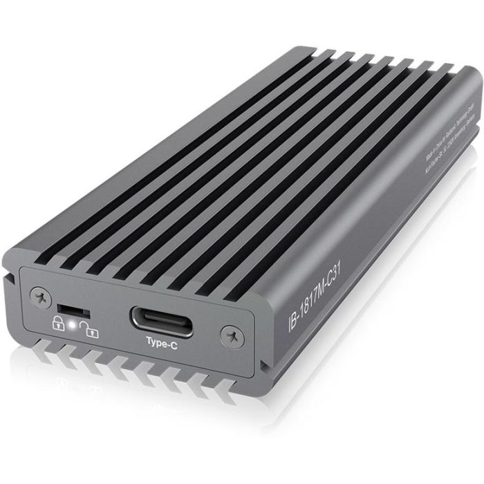 ICY BOX IB-1817M-C31 Externes USB-C 3.1 Gehäuse für M.2 NVMe SSD Aluminium 10