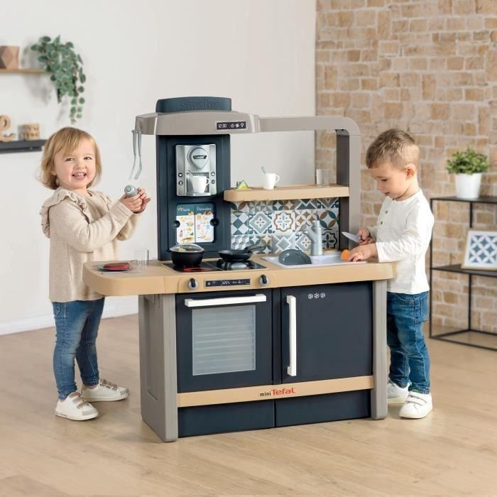 Smoby SMOB312308 Cocina Escalable Tefal para Niños 3+ años con Zócalos Extraíbles y 31 Accesorios 3