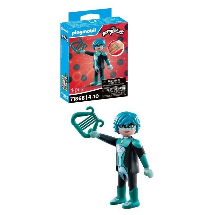 Playmobil 71868 Miraculous Viperion Figura de Acción Luka Couffiane con Arpa y Escudo 2 Playmobil 71868 Miraculous Viperion Figura de Acción Luka Couffiane con Arpa y Escudo 2