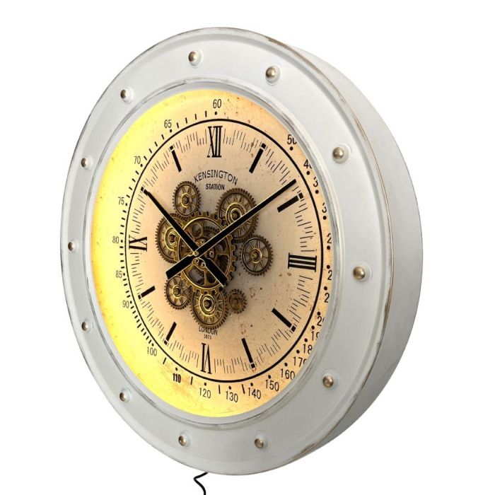 Reloj Pared Loft DKD Home Decor Blanco 9 x 60 x 60 cm 1