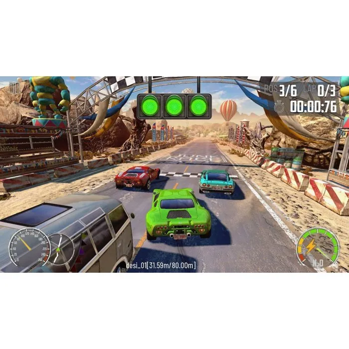 Just For Games Turbo Booster Racing Kit con volante y juego para PS5