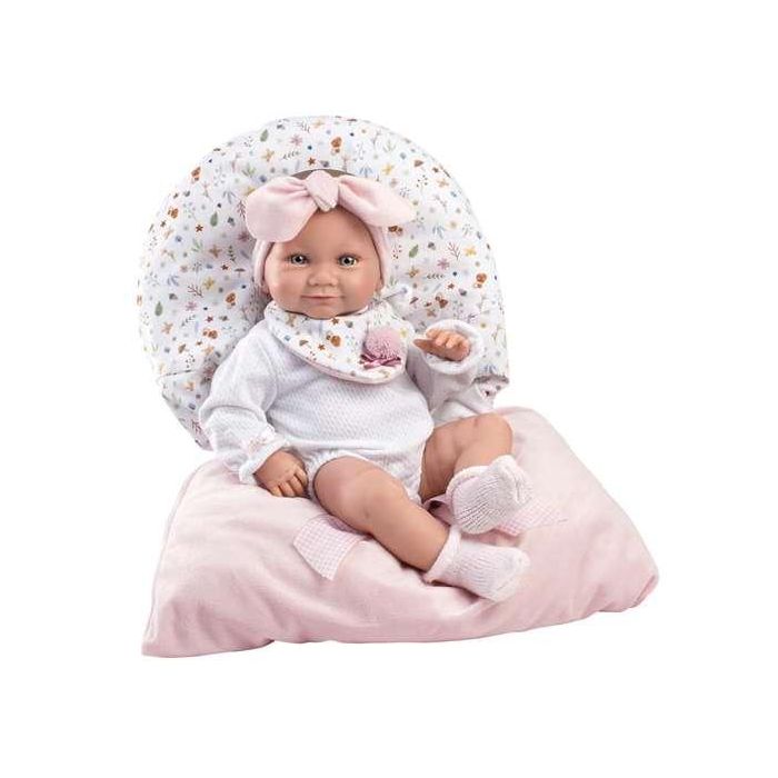 Muñeca tina recien nacida con saquito rosa sin 40cm cuerpo vinilo 1 Muñeca tina recien nacida con saquito rosa sin 40cm cuerpo vinilo 1