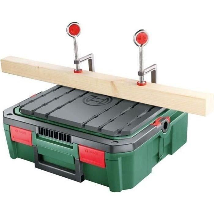 Banco de aserrado BOSCH - Caja de almacenamiento especial para aserrado vacía SystemBox Banco de aserrado BOSCH - Caja de almacenamiento especial para aserrado vacía SystemBox