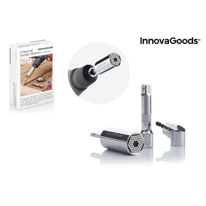 Llave de Vaso Universal con Accesorios Uniscrew InnovaGoods 0 Llave de Vaso Universal con Accesorios Uniscrew InnovaGoods 0
