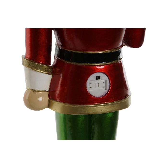 DKD Home Decor Figura Navidad Tradicional Cascanueces Resina LED Multicolor 20 x 70 x 23 cm (2 Unidades) 3