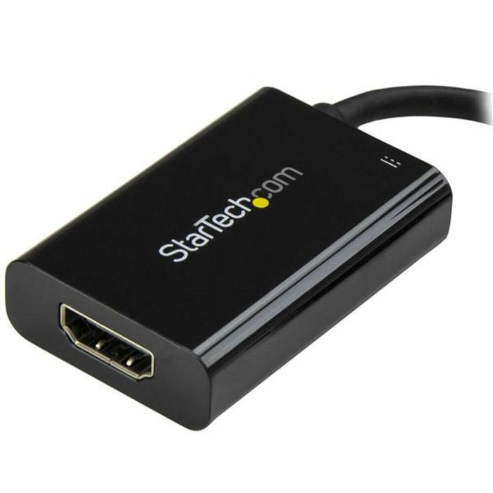 Adaptador USB C a HDMI Startech CDP2HDUCP Negro 4K Ultra HD 4 Adaptador USB C a HDMI Startech CDP2HDUCP Negro 4K Ultra HD 4