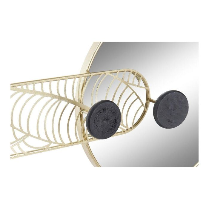 Espejo de pared DKD Home Decor Negro Dorado 44 x 7 x 25 cm 2 Espejo de pared DKD Home Decor Negro Dorado 44 x 7 x 25 cm 2