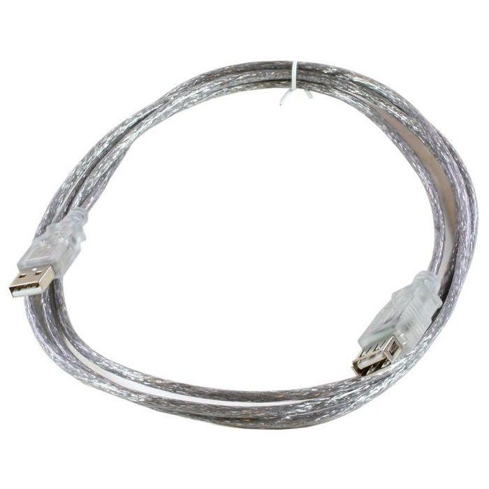 MicroConnect Cable de extensión USB 2.0 A Macho a A Hembra, 2m, Velocidad de Transferencia 0.48 Gbit/s