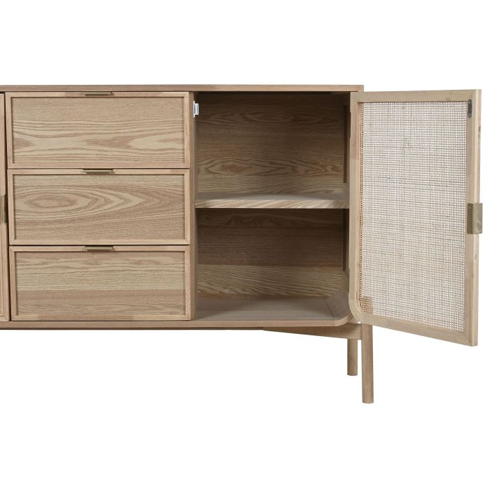 Aparador Home ESPRIT Ratán Abeto 136 x 38 x 80 cm 3 Aparador Home ESPRIT Ratán Abeto 136 x 38 x 80 cm 3