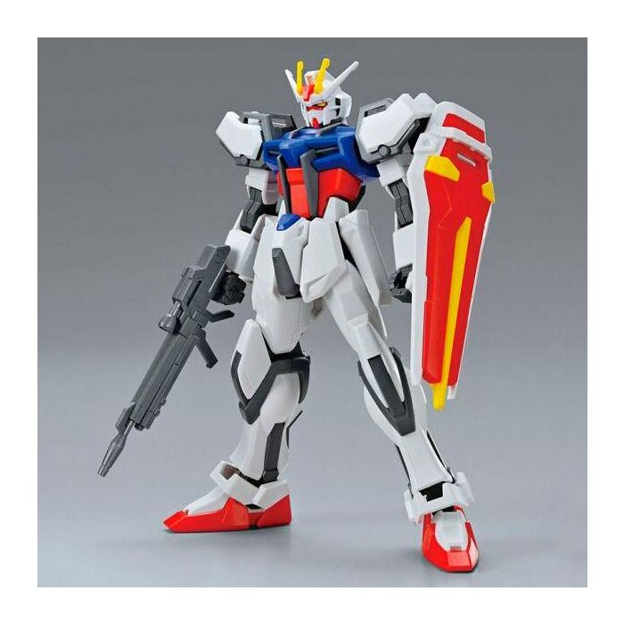 BANDAI HOBBY Figura Strike Gundam Mobile Suit Gundam SEED Entry Grade 1/144 Compatible con Action Base 4